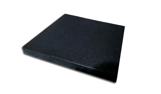 black color ballistic rubber tiles floorings