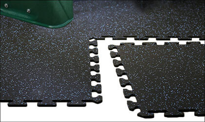 interlocking rubber tiles gym flooring