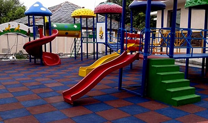 playground flooring rubber tiles