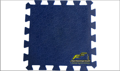 virgin pvc blue interlocking tile