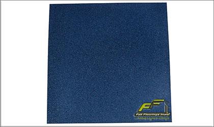 blue rubber tile