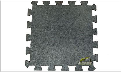 grey interlocking rubber tile