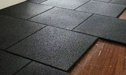 premium rubber tiles easy to install and maintain.