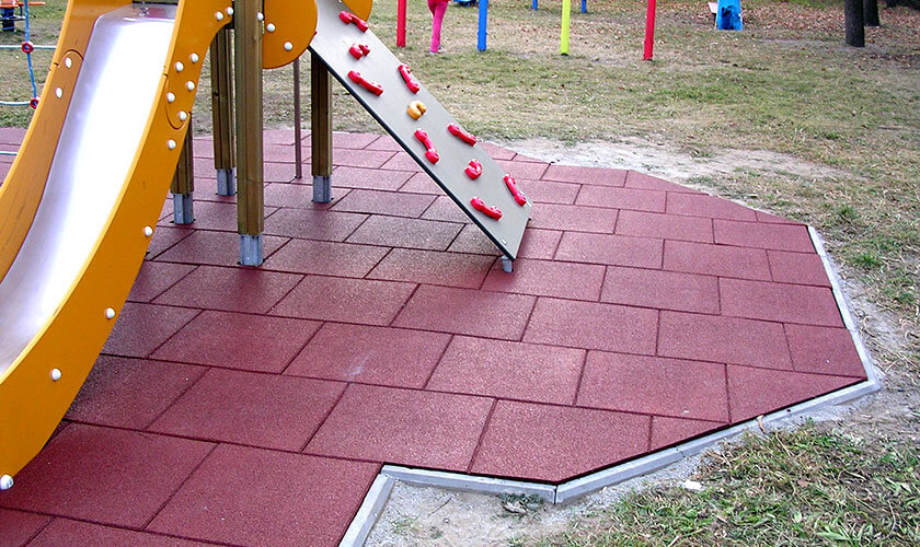Playground Rubber Flooring Manufacturer, Rubber Floor Tiles For Play Area