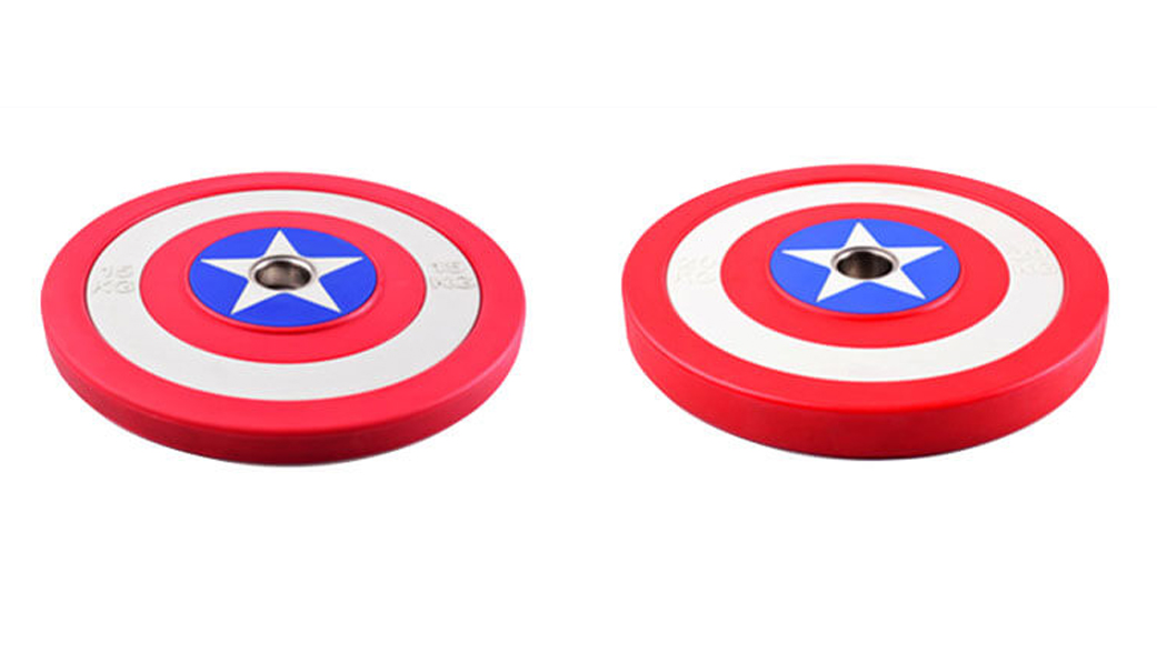 PU Coated Solid MS Iron Weight Plates